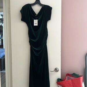 NWT velvet off the shoulder dress